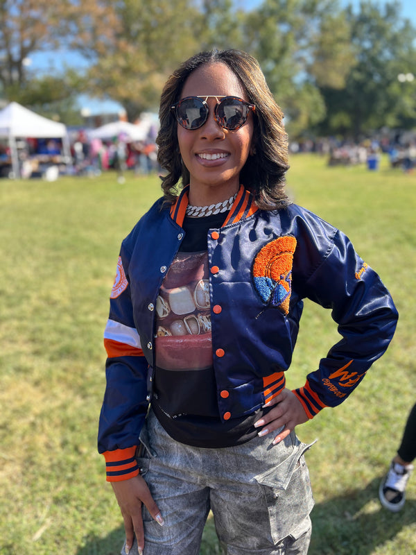 VIRGINIA STATE UNIVERSITY CROP BOMBER JACKET